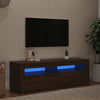 Ruskea tammi tv-taso led-valoilla Nunut 120x35x40cm