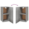 TV-tasot 2 kpl harmaa Sonoma 30,5x30x60 cm lastulevy