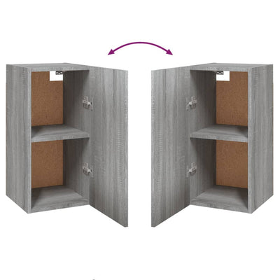 TV-tasot 2 kpl harmaa Sonoma 30,5x30x60 cm lastulevy