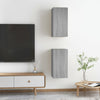 TV-tasot 2 kpl harmaa Sonoma 30,5x30x60 cm lastulevy
