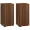 TV-taso 2 kpl ruskea tammi 30,5x30x60 cm tekninen puu