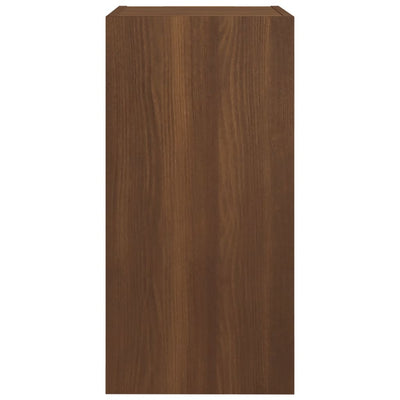 TV-taso 2 kpl ruskea tammi 30,5x30x60 cm tekninen puu