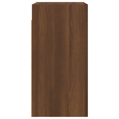 TV-taso 2 kpl ruskea tammi 30,5x30x60 cm tekninen puu