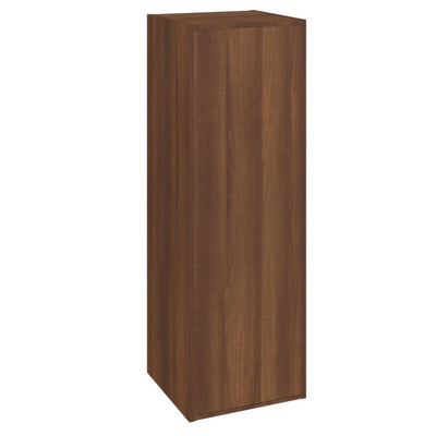 TV-taso 2 kpl ruskea tammi 30,5x30x90 cm tekninen puu