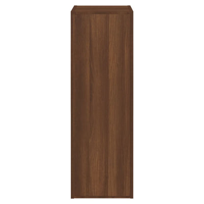 TV-taso 2 kpl ruskea tammi 30,5x30x90 cm tekninen puu