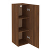 TV-taso 2 kpl ruskea tammi 30,5x30x90 cm tekninen puu