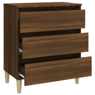 Senkki ruskea tammi 60x35x69 cm tekninen puu