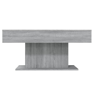 Sohvapöytä harmaa Sonoma 96x50x45 cm tekninen puu
