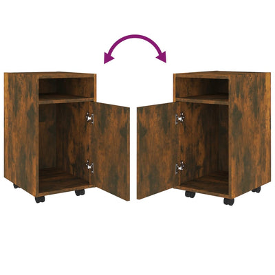 Savutammi sivukaappi pyörillä Kaspar 33x38x60cm (lastulevy)