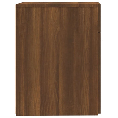 Apteekkarinkaappi ruskea tammi 20x45,5x60 cm tekninen puu