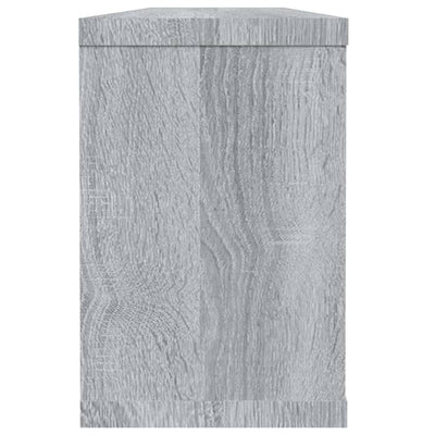 Seinäkuutiohyllyt 6 kpl harmaa Sonoma 60x15x23 cm tekninen puu