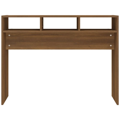 Konsolipöytä ruskea tammi 105x30x80 cm tekninen puu