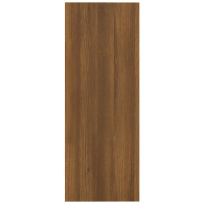 Konsolipöytä ruskea tammi 105x30x80 cm tekninen puu