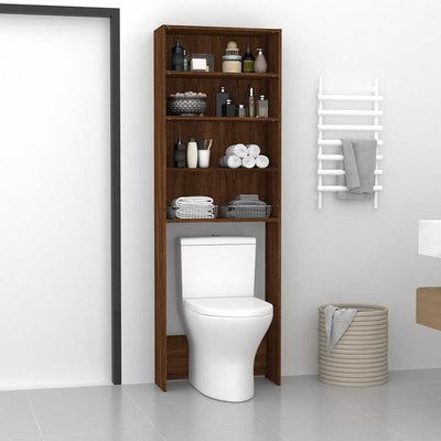 Ruskea tammi pesukonekaappi Saco 64x24x190cm