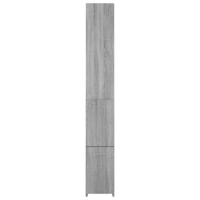 Kylpyhuoneen kaappi harmaa Sonoma 25x26,5x170 cm tekninen puu