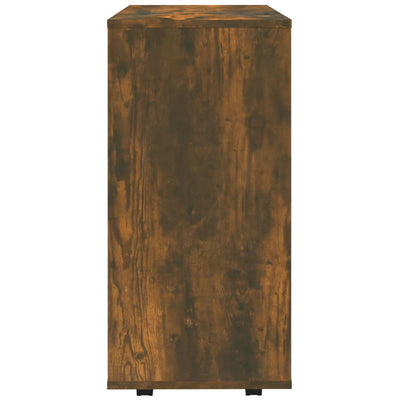 Kaappi pyörillä savutammi 60x35x75 cm tekninen puu