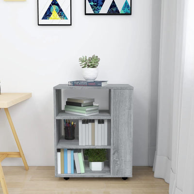 Kirjahylly harmaa Sonoma 60x35x75 cm tekninen puu
