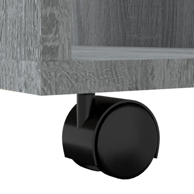 Kirjahylly harmaa Sonoma 60x35x75 cm tekninen puu