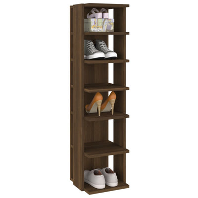 Kenkätelineet 2 kpl ruskea tammi 27,5x27x102 cm tekninen puu