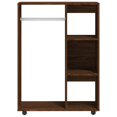 Vaatekaappi ruskea tammi 80x40x110 cm tekninen puu