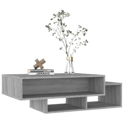 Sohvapöytä harmaa Sonoma 105x55x32 cm tekninen puu
