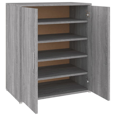 Kenkäteline harmaa Sonoma 60x35x70 cm tekninen puu