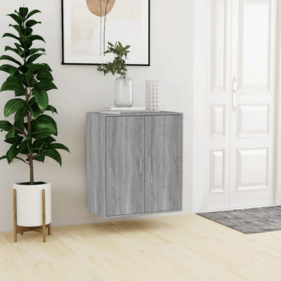 Kenkäteline harmaa Sonoma 60x35x70 cm tekninen puu