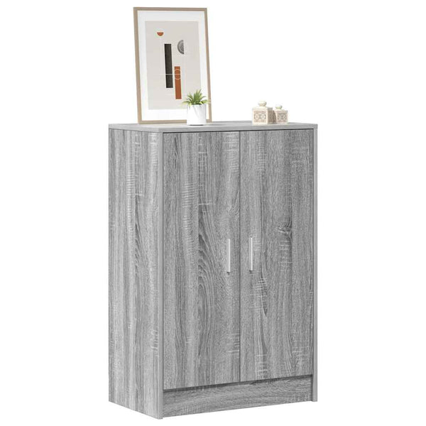 Kenkäteline harmaa Sonoma 60x35x92 cm tekninen puu