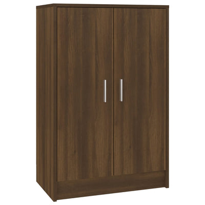 Kenkäteline ruskea tammi 60x35x92 cm tekninen puu