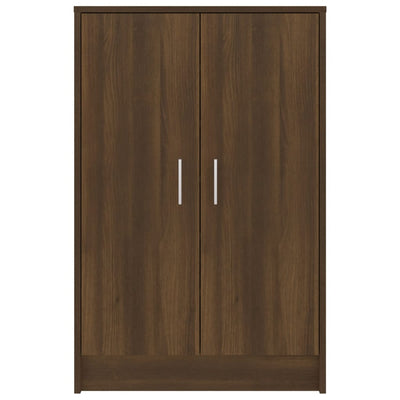 Kenkäteline ruskea tammi 60x35x92 cm tekninen puu
