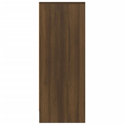 Kenkäteline ruskea tammi 60x35x92 cm tekninen puu