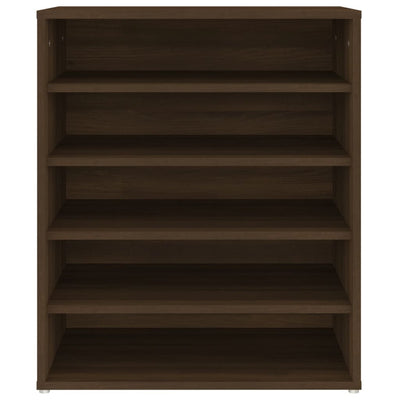 Kenkäteline ruskea tammi 60x35x70 cm tekninen puu
