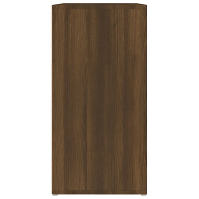 Kenkäteline ruskea tammi 60x35x70 cm tekninen puu