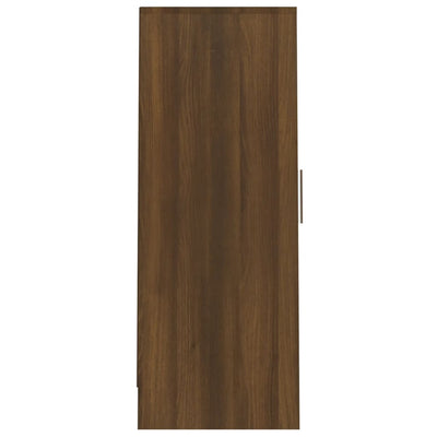 Kenkäteline ruskea tammi 32x35x92 cm tekninen puu