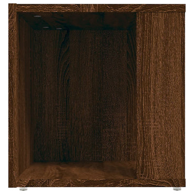 Sivupöytä ruskea tammi 33x33x34,5 cm tekninen puu