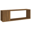 TV-taso ruskea tammi 100x24x32 cm tekninen puu