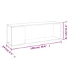 TV-taso ruskea tammi 100x24x32 cm tekninen puu