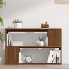 Kirjahylly ruskea tammi 100x24x63 cm tekninen puu
