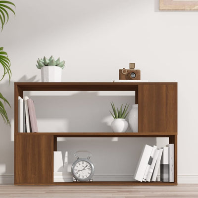 Kirjahylly ruskea tammi 100x24x63 cm tekninen puu
