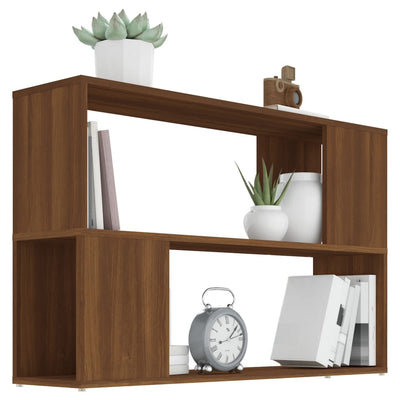 Kirjahylly ruskea tammi 100x24x63 cm tekninen puu