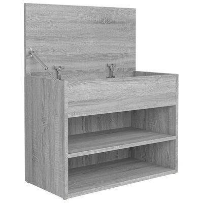 Kenkäpenkki harmaa Sonoma 60x30x45 cm tekninen puu
