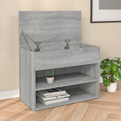 Kenkäpenkki harmaa Sonoma 60x30x45 cm tekninen puu