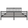 Harmaa sängynrunko Tyrell 200x200cm (puu)
