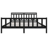 Musta sängynrunko Nezia 200x200cm (puu)
