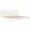 Valkoinen sängynrunko Babin 140x190cm (mänty)