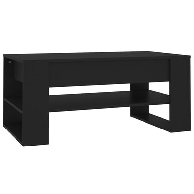 Sohvapöytä musta 102x55x45 cm tekninen puu