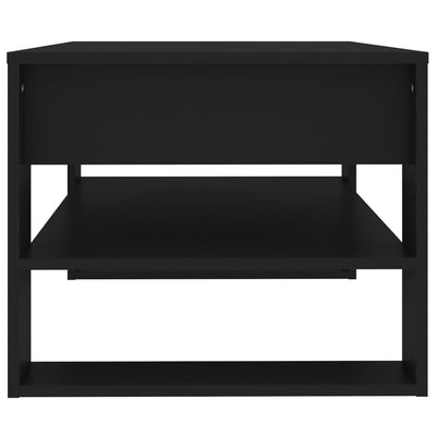 Sohvapöytä musta 102x55x45 cm tekninen puu