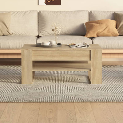 Sohvapöytä Sonoma-tammi 102x55x45 cm tekninen puu
