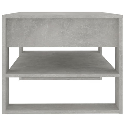 Sohvapöytä betoninharmaa 102x55x45 cm tekninen puu