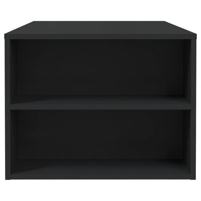 Sohvapöytä musta 102x55x42 cm tekninen puu